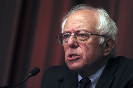 Bernie Sanders spricht auf der National Convention in New York