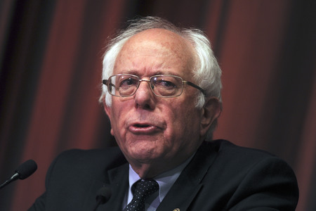 Bernie Sanders spricht auf der National Convention in New York