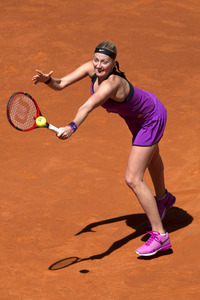 Tennis Match Elena Vesnina vs Petra Kvitová in Madrid