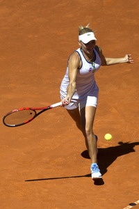 Tennis Match Elena Vesnina vs Petra Kvitová in Madrid