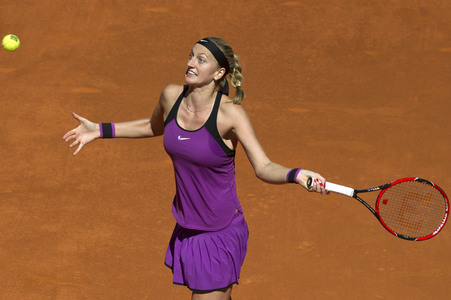 Tennis Match Elena Vesnina vs Petra Kvitová in Madrid