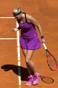 Tennis Match Elena Vesnina vs Petra Kvitová in Madrid