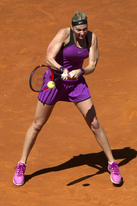 Tennis Match Elena Vesnina vs Petra Kvitová in Madrid