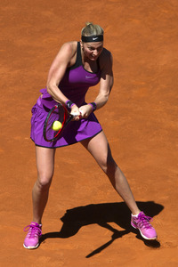 Tennis Match Elena Vesnina vs Petra Kvitová in Madrid