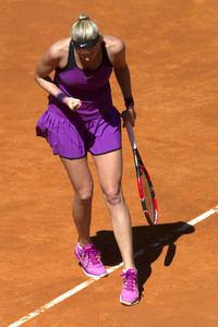Tennis Match Elena Vesnina vs Petra Kvitová in Madrid