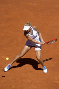 Tennis Match Elena Vesnina vs Petra Kvitová in Madrid