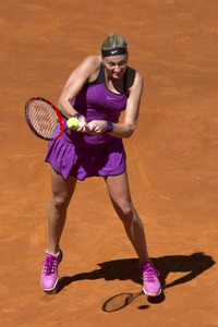 Tennis Match Elena Vesnina vs Petra Kvitová in Madrid