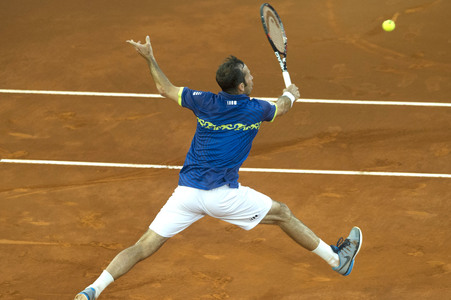 Tennis Match Andy Murray vs Radek Stepánek in Madrid