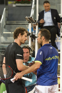 Tennis Match Andy Murray vs Radek Stepánek in Madrid