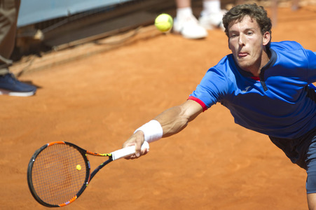 Tennis Match Pablo Carreno Busta vs Gilles Simon in Madrid
