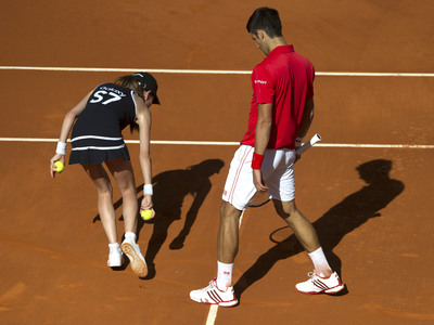 Tennis Match Borna Ćorić vs Novak Djokovic in Madrid