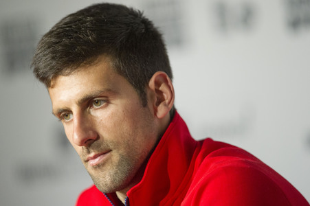 Pressekonferenz mit Novak Djokovic in Madrid