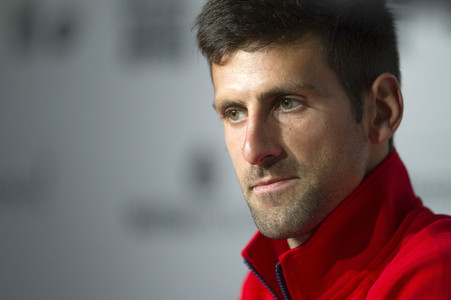 Pressekonferenz mit Novak Djokovic in Madrid