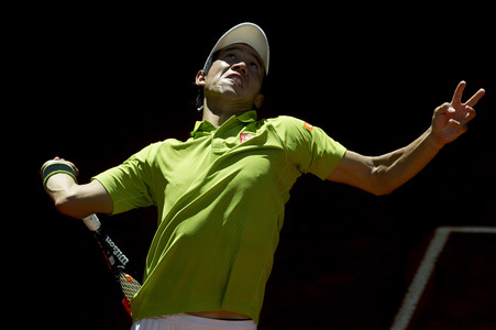 Tennis Match Fabio Fognini vs Kei Nishikori in Madrid