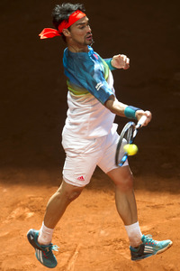 Tennis Match Fabio Fognini vs Kei Nishikori in Madrid