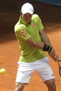 Tennis Match Fabio Fognini vs Kei Nishikori in Madrid