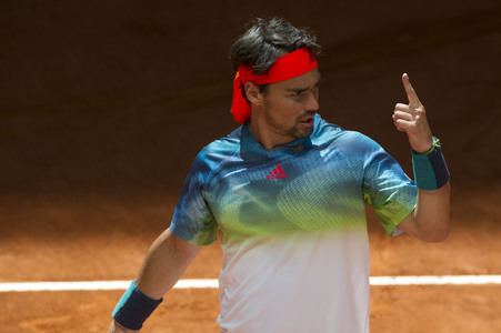 Tennis Match Fabio Fognini vs Kei Nishikori in Madrid