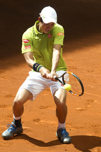 Tennis Match Fabio Fognini vs Kei Nishikori in Madrid