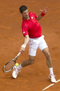 Tennis Match Roberto Bautista Agut vs Novak Djokovic in Madrid