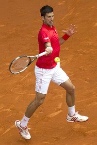 Tennis Match Roberto Bautista Agut vs Novak Djokovic in Madrid