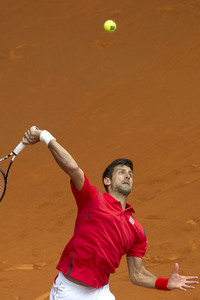 Tennis Match Roberto Bautista Agut vs Novak Djokovic in Madrid