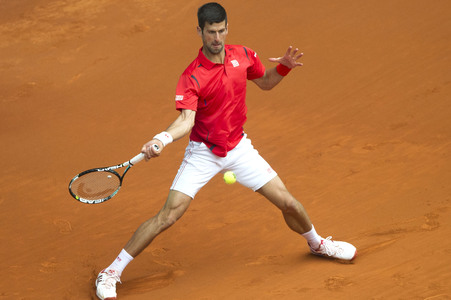 Tennis Match Roberto Bautista Agut vs Novak Djokovic in Madrid