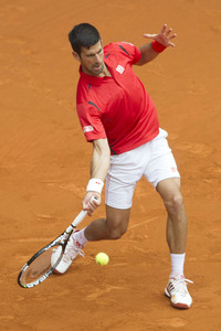 Tennis Match Roberto Bautista Agut vs Novak Djokovic in Madrid