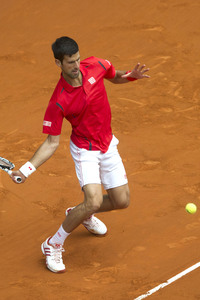 Tennis Match Roberto Bautista Agut vs Novak Djokovic in Madrid