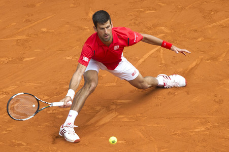 Tennis Match Roberto Bautista Agut vs Novak Djokovic in Madrid