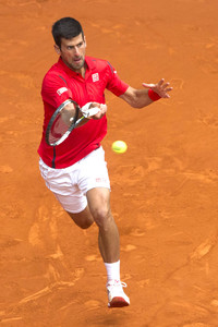 Tennis Match Roberto Bautista Agut vs Novak Djokovic in Madrid