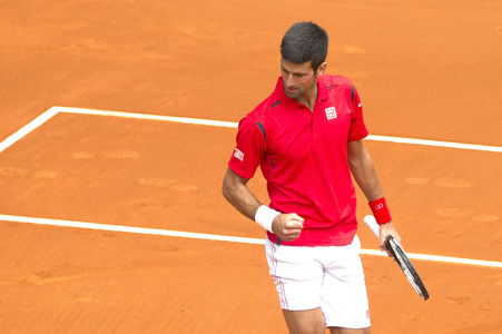 Tennis Match Roberto Bautista Agut vs Novak Djokovic in Madrid