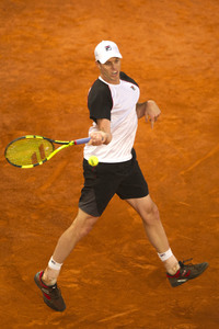 Tennis Match Rafael Nadal vs Sam Querrey in Madrid
