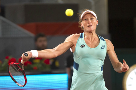 Tennis Match Samantha Stosur vs Patricia Maria Tig in Madrid