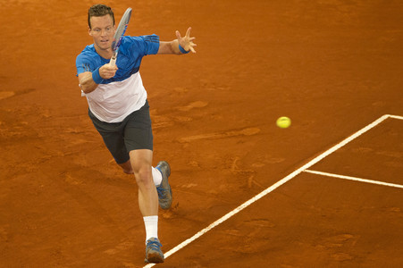 Tennis Match Tomás Berdych vs Andy Murray in Madrid