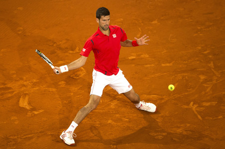 Tennis Match Novak Djokovic vs Milos Raonic in Madrid