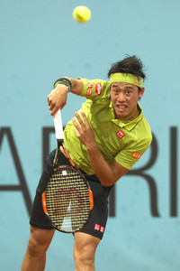 Tennis Match Nick Kyrgios vs Kei Nishikori in Madrid