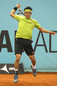 Tennis Match Nick Kyrgios vs Kei Nishikori in Madrid
