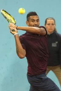 Tennis Match Nick Kyrgios vs Kei Nishikori in Madrid