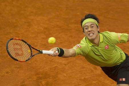 Tennis Match Nick Kyrgios vs Kei Nishikori in Madrid