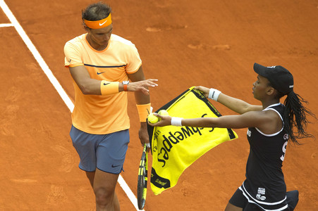 Tennis Match Rafael Nadal vs Joao Sousa in Madrid