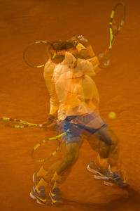Tennis Match Rafael Nadal vs Joao Sousa in Madrid