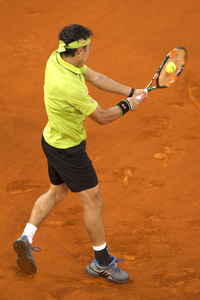 Tennis Match Novak Djokovic vs Kei Nishikori in Madrid