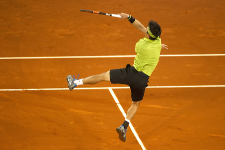 Tennis Match Novak Djokovic vs Kei Nishikori in Madrid