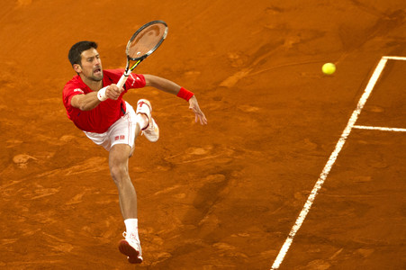 Tennis Match Novak Djokovic vs Kei Nishikori in Madrid