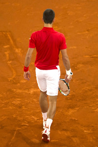 Tennis Match Novak Djokovic vs Kei Nishikori in Madrid