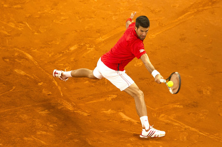 Tennis Match Novak Djokovic vs Kei Nishikori in Madrid