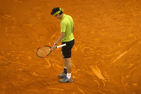 Tennis Match Novak Djokovic vs Kei Nishikori in Madrid
