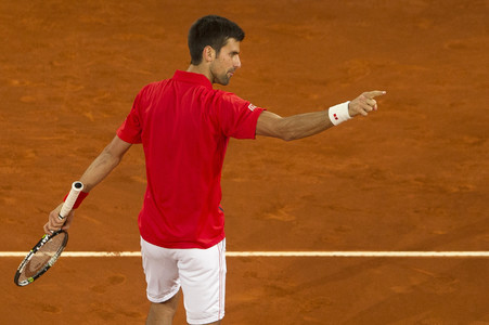 Tennis Match Novak Djokovic vs Kei Nishikori in Madrid