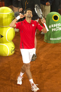 Tennis Match Novak Djokovic vs Kei Nishikori in Madrid