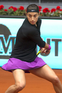 Tennis Match Martina Hingis und Sania Mirza vs Carolina Garcia und Kristina Mladenovic in Madrid